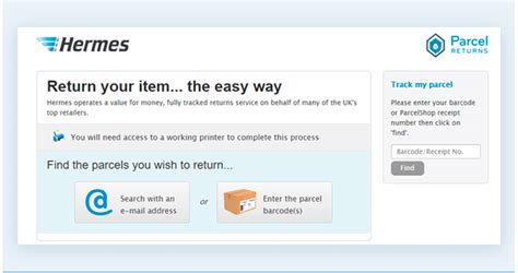 can i return hermes parcel at post office|hermes returns and exchanges.